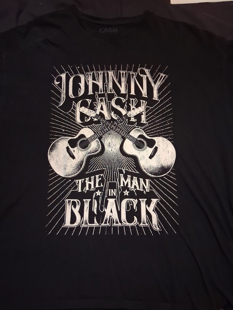 Johnny Cash Country Music Graphic T Shirt Cotton Size 2XL