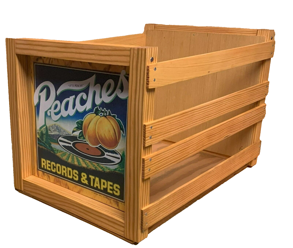 PEACHES RECORDS & TAPES Storage Crate for 12