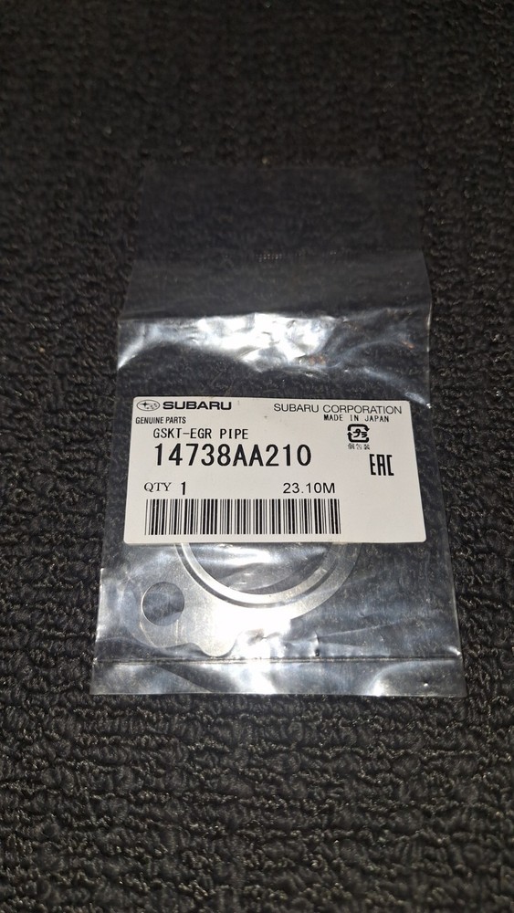 Genuine Subaru OEM EGR pipe gasket 14738AA210