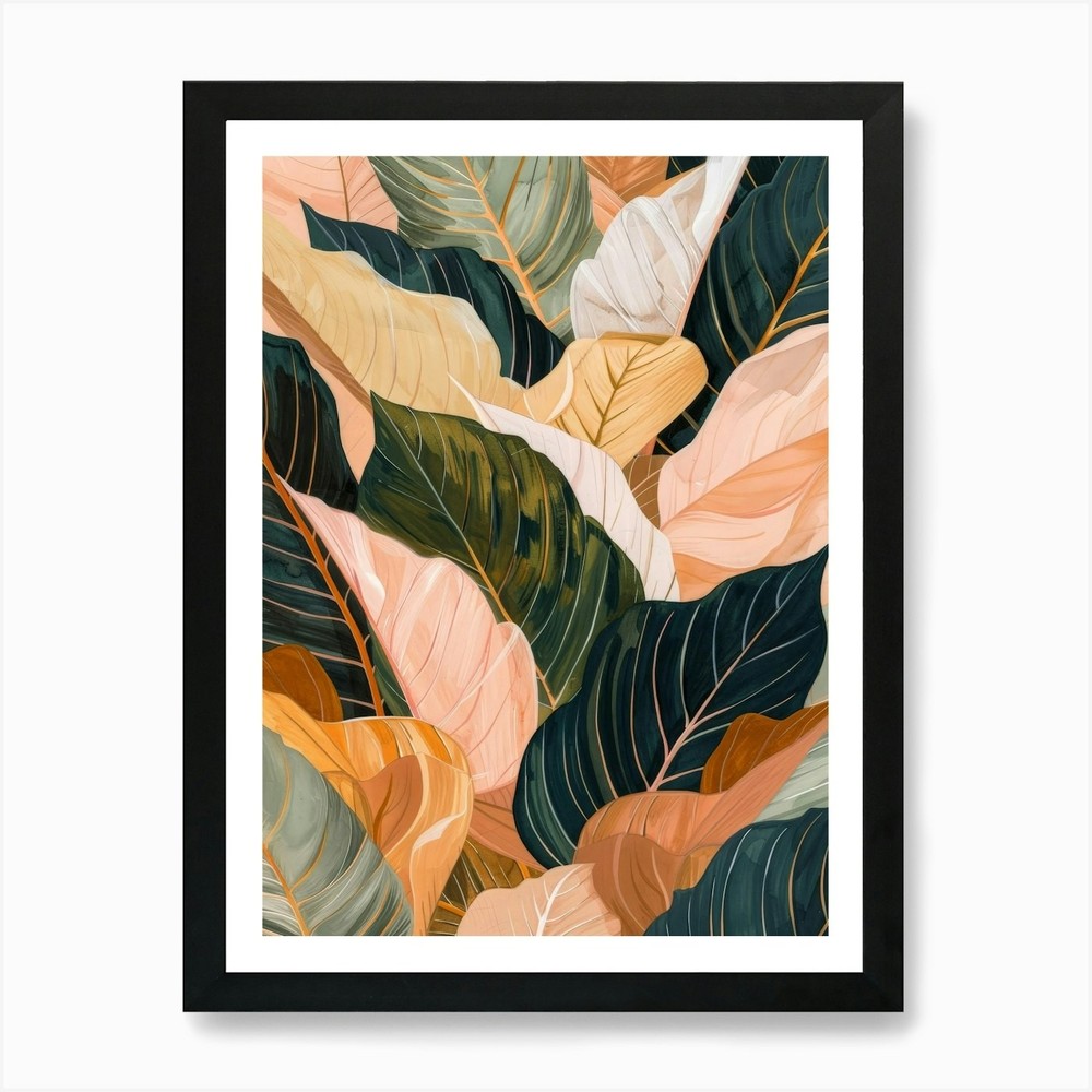Tropical Leaves 59 Art Print Framed Wall Art Poster Canvas Print Picture