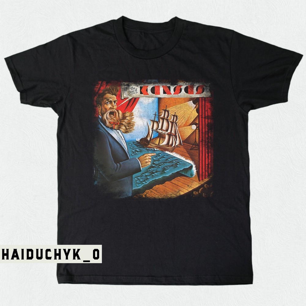 Kansas - The Best of Kansas Unisex Black T-shirt Size S-5XL