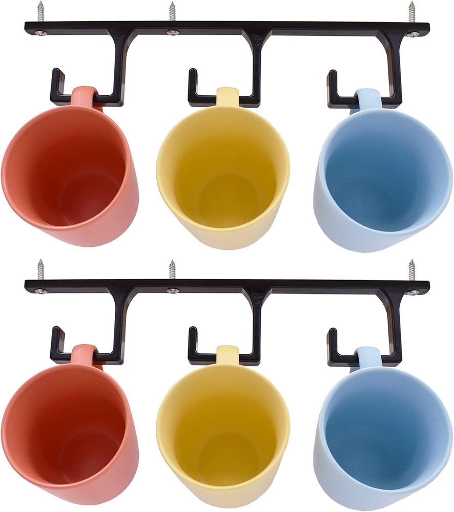 under Cabinet Mug Hanger Mug Holder Cup Holder Hanger Organizer Racks for Coffee