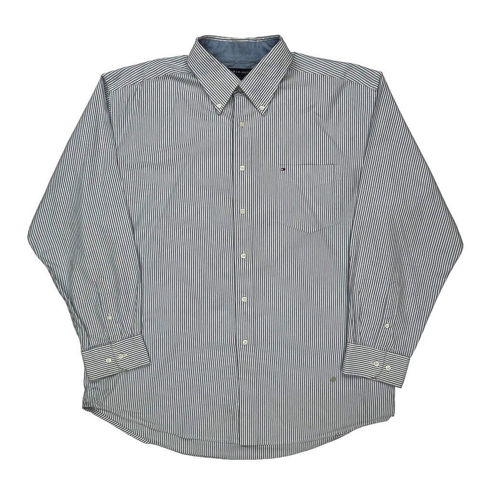 Tommy Hilfiger Striped Shirt - XL Blue Cotton