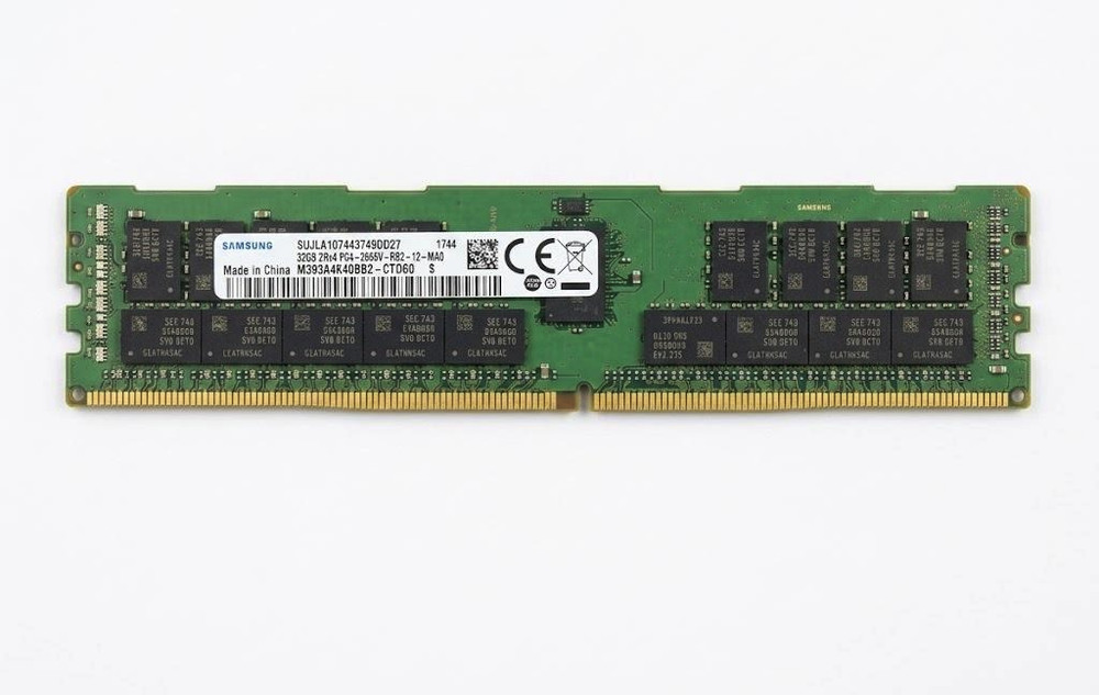 Samsung M393A4K40BB2-CTD6Q DDR4 SDRAM 32GB (1x32GB) RDIMM Server Memory 2666MHz