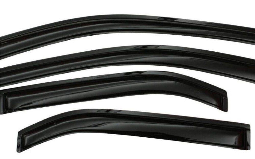 AVS 94544 Set of 4 Dark Smoke Ventvisor Acrylic Window Deflectors for Kia Forte