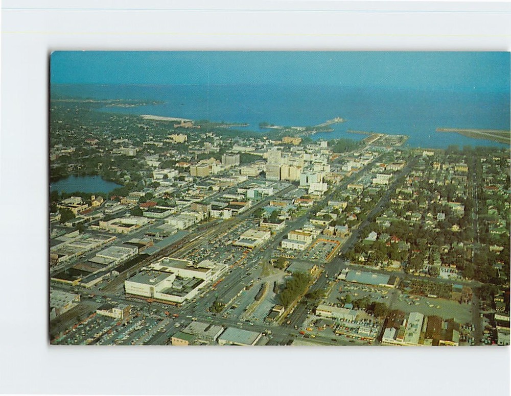 Postcard Aerial View of St. Petersburg Florida USA