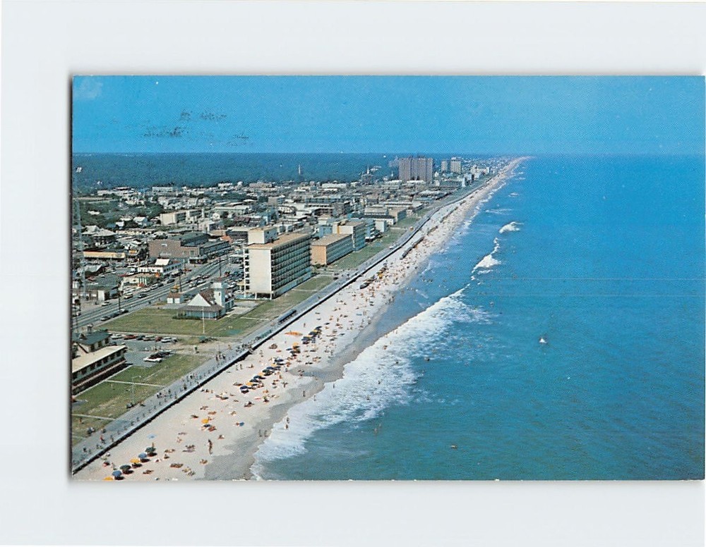 Postcard Aerial View of Virginia Beach Virginia USA