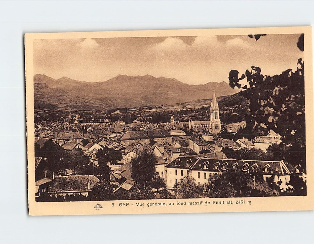 Postcard The Alps General View Massif Mountain France