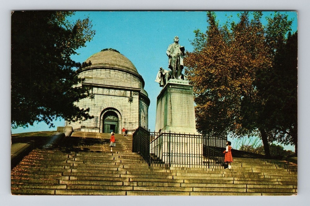 Canton OH-Ohio, McKinley Monument, Vintage Postcard