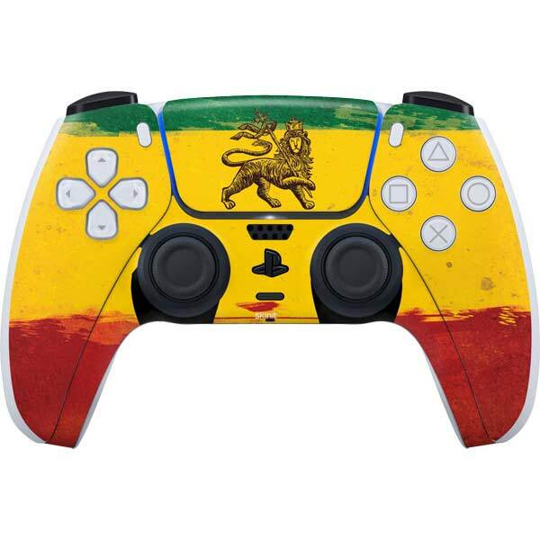 Rasta PS5 Controller Skin - The Lion of Judah Rasta Flag