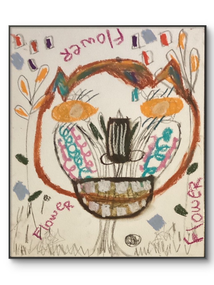 Basquiat Style Graffiti Face Abstract Art Original 11 by 14 on Paper