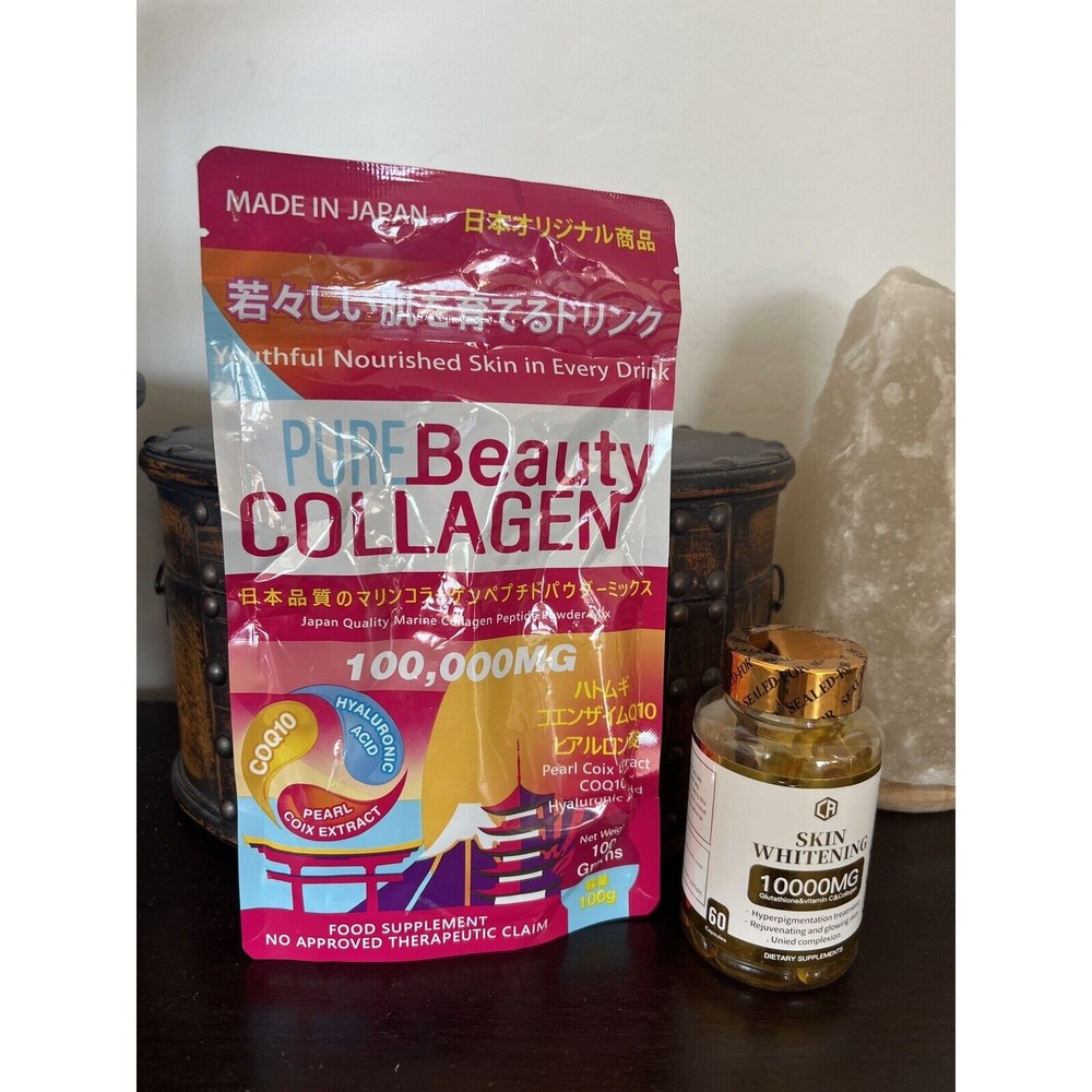 Pure Beauty Collagen & Skin Whitening Set 100Kmg + 10Kmg  