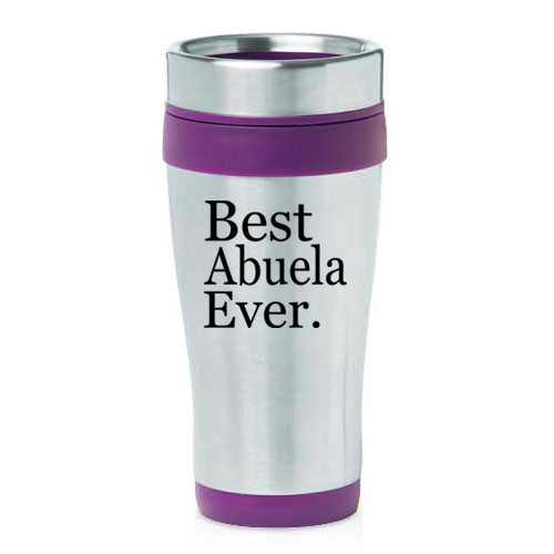 16 oz Travel Coffee Mug Best Abuela Ever Grandma Grandmother-image