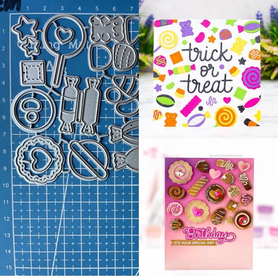 Metal Cutting Dies Candy Treats Scrapbooking Album Embossing Paper Card Crafts