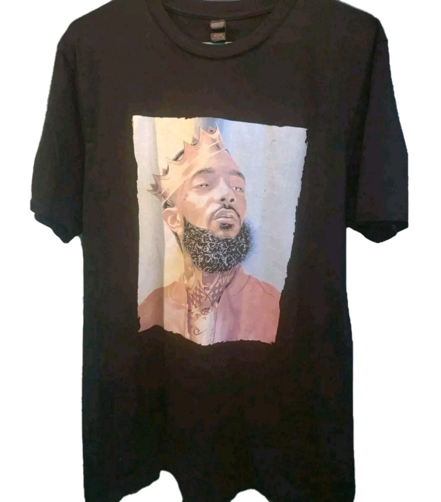 Men's Large L - Nipsey Hussle - Graphic Art  Rap Hip Hop - Streetwear T-shirt