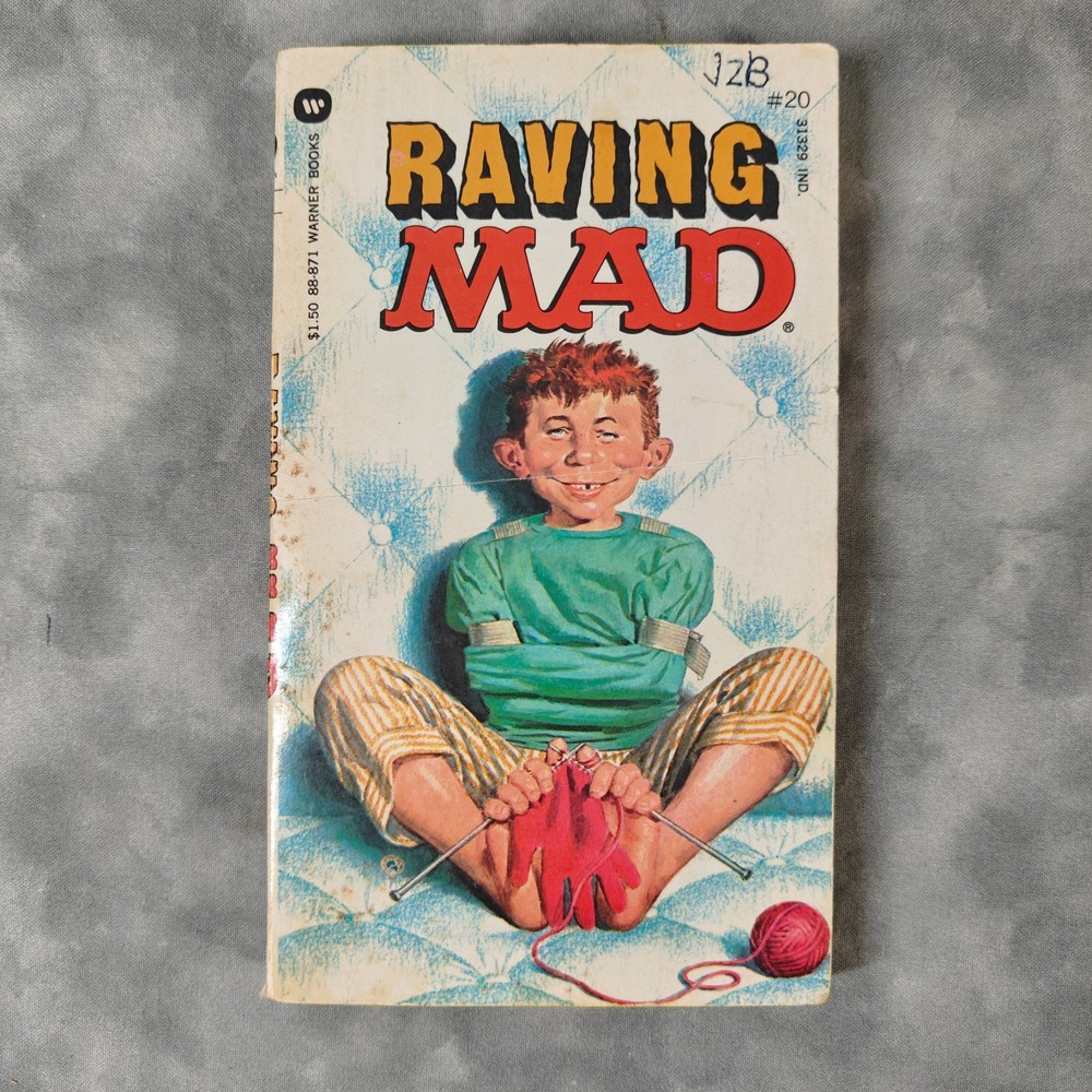Raving MAD #20 Warner Books PB 1979 Reissue Alfred E Neuman Straitjacket