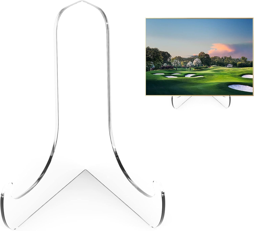 6 Inch 60-Degree Clear Acrylic Display Stands 2-Pack