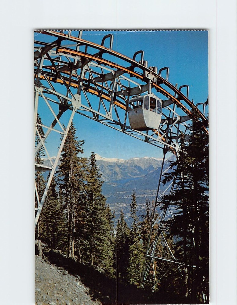 Postcard Banff Sulphur Mountain Gondola Lift Banff Canada