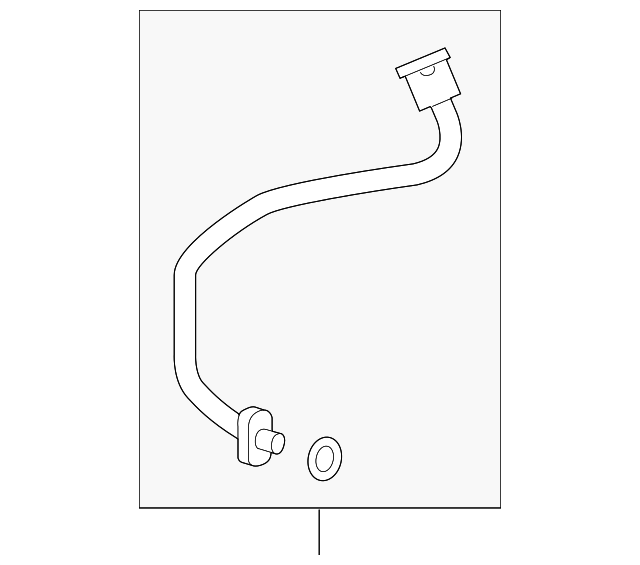 Genuine Nissan A/C Refrigerant Suction Hose 92446-6MA1A