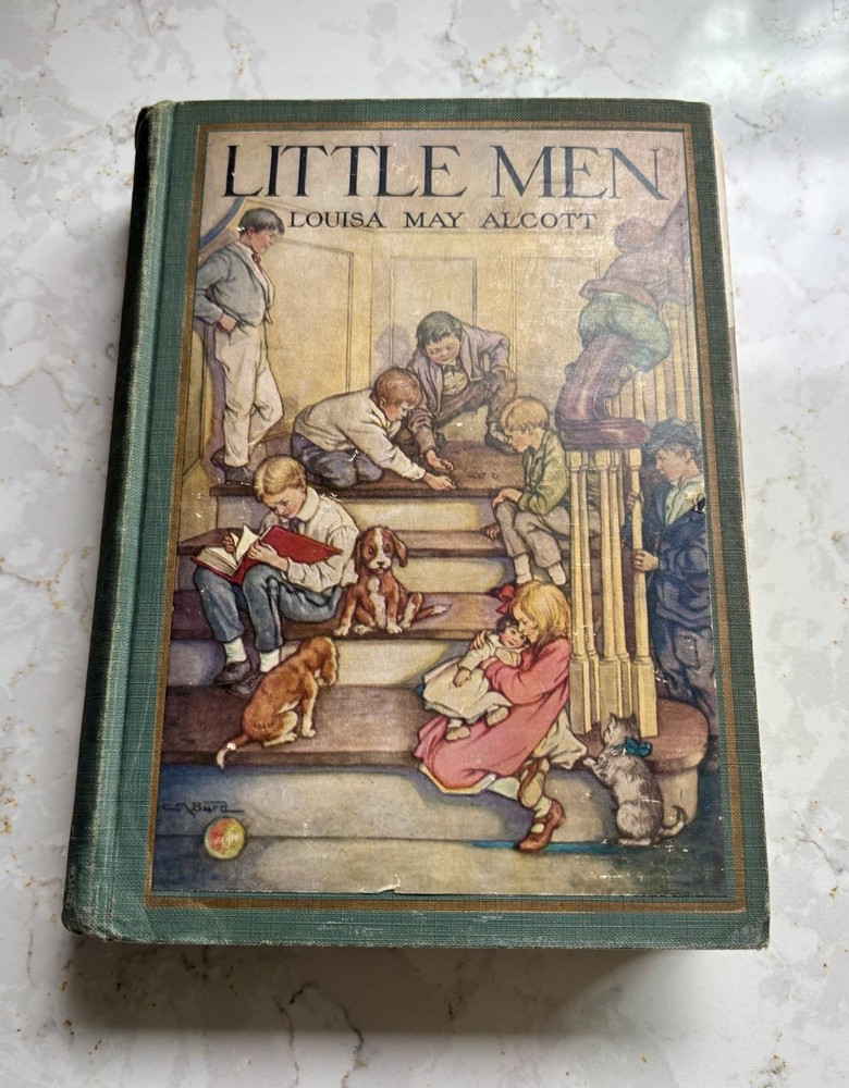 1928 Little Men Louisa May Alcott Hardcover John C Winston Co Clara M Burd Illus