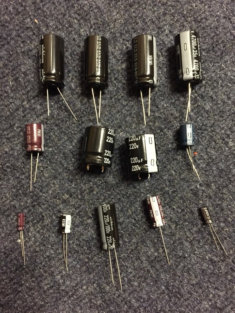 Capacitor Rebuild Kit for Data East Pinball Power Supply 520-5047-01, 02