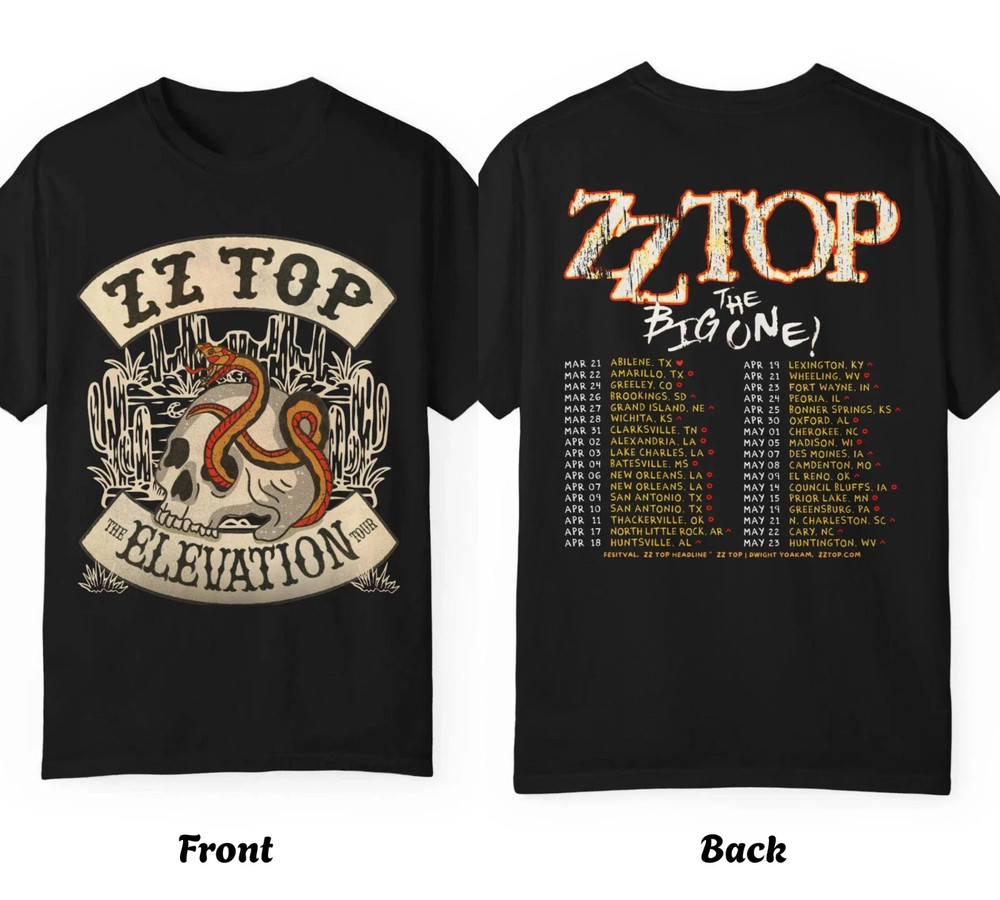 ZZ Top The Big One Tour 2026 T-Shirt1