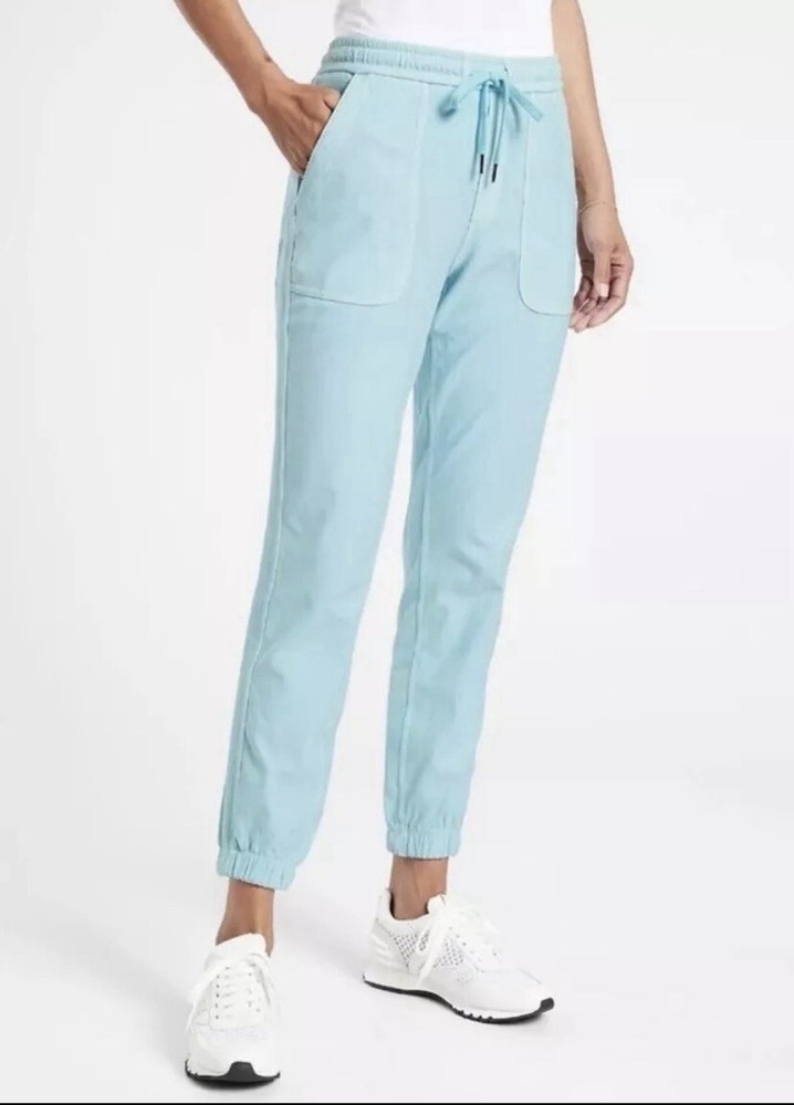 Athleta Farallon Organic Lightweight Stretch Cotton Jogger Grotto Blue 4 (6)