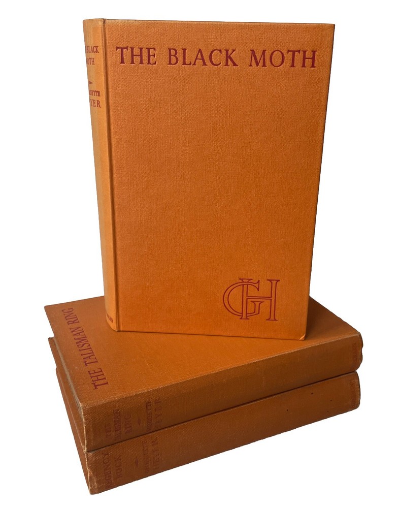 Bundle Georgette Heyer 3 x 1950's Vintage Books Hardback Moth Talisman Ring
