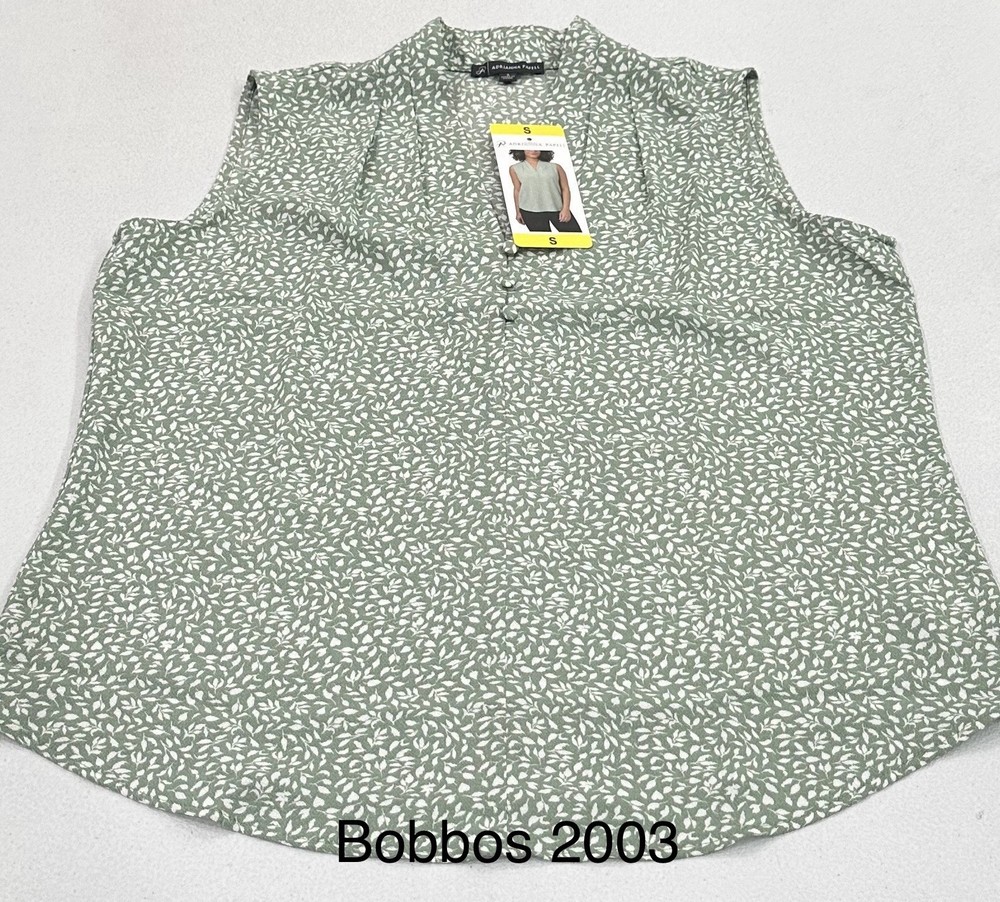 Adrianna Papell Women's Sleeveless Top, Green, Size S