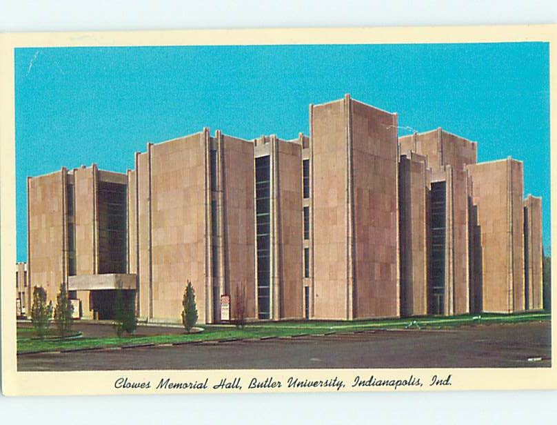 Unused Pre-1980 MEMORIAL HALL AT BUTLER UNIVERSITY Indianapolis Indiana IN L6888
