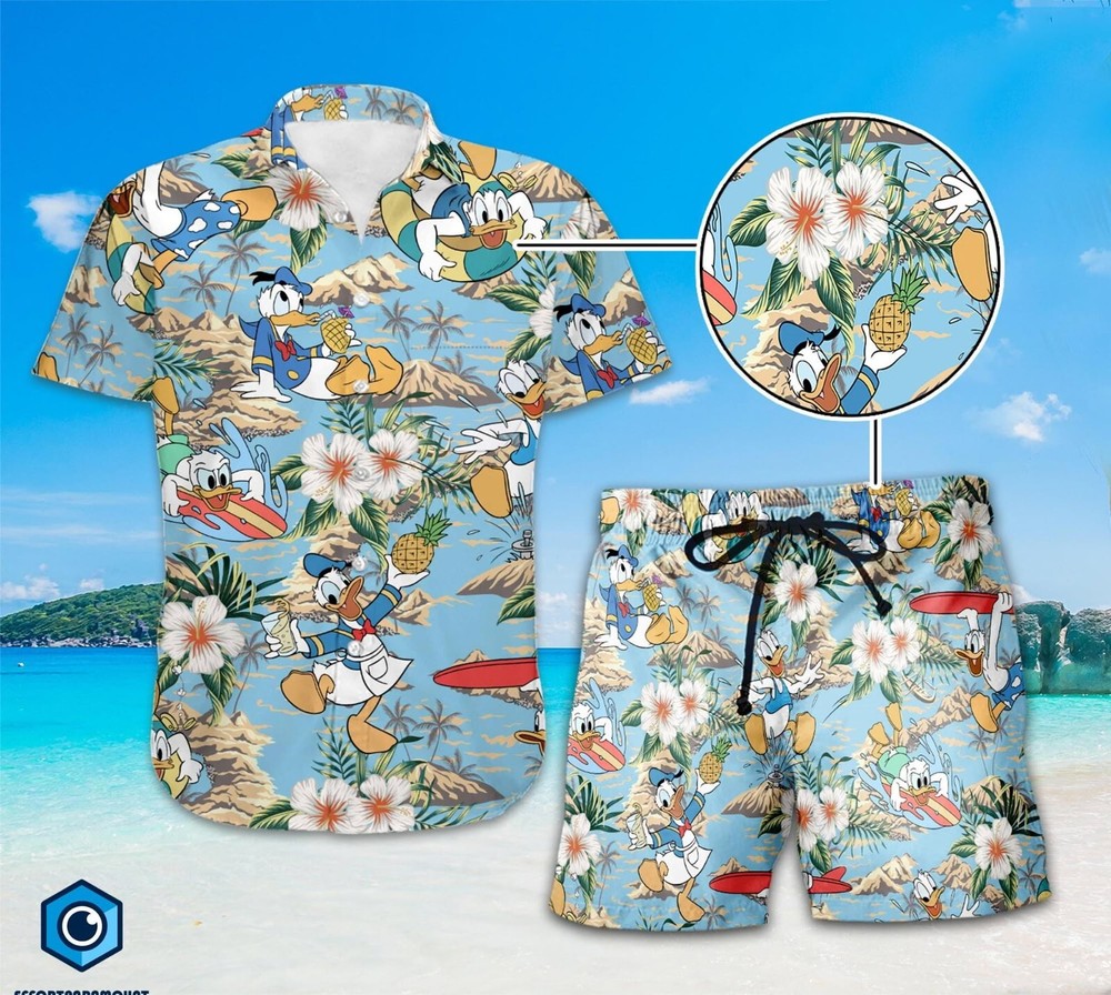 Donald Duck Disneyland Summer Hawaiian Shirt for Family Vacation 2025