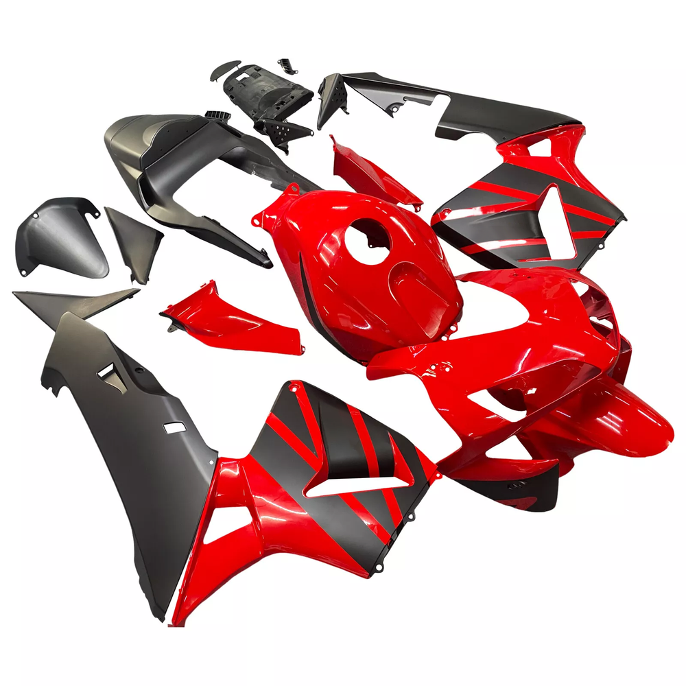 Injection Red Gray Fairing Kit for Honda CBR600RR F5 2003 2004 Plastic Bodywork