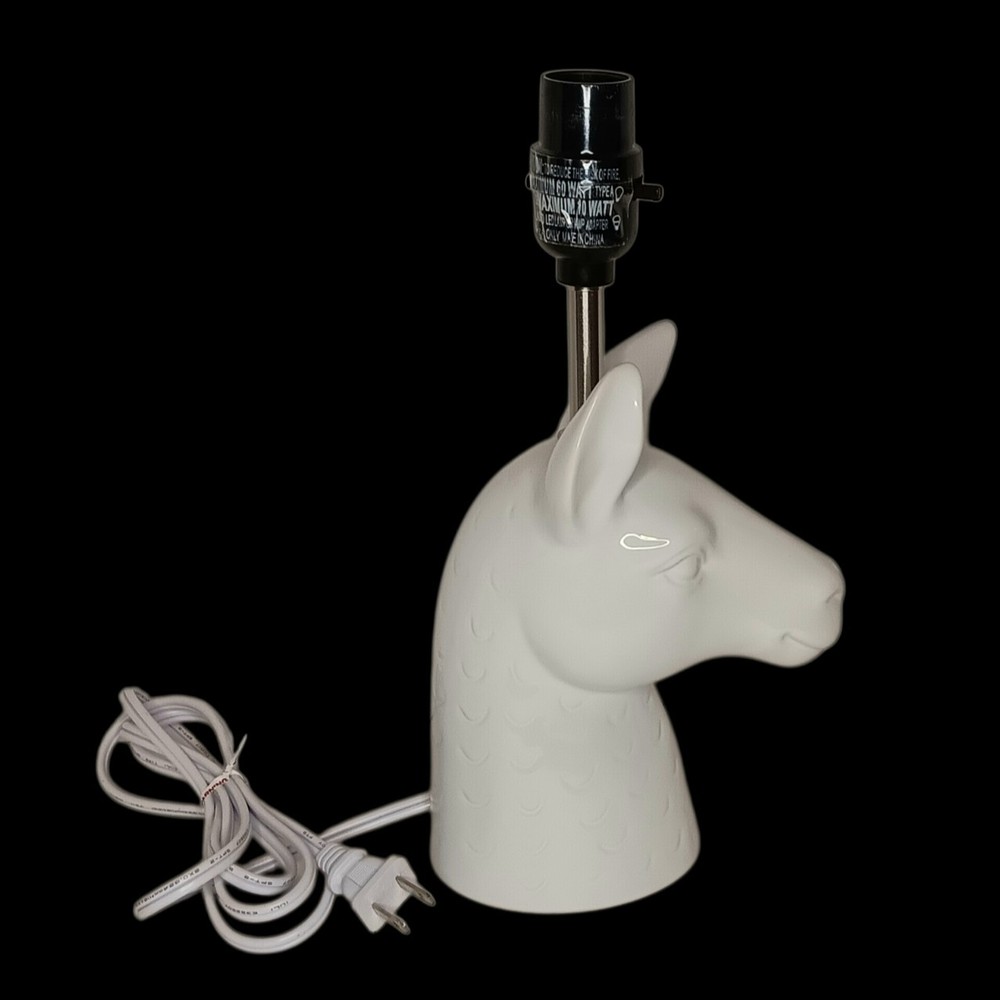 Llama Alpaca White Ceramic Table Lamp From Target 12