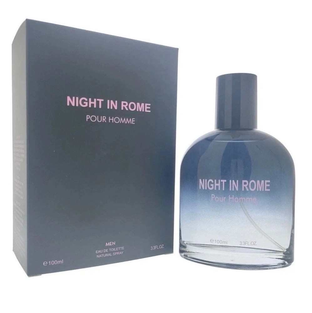 Night in Rome Pour Homme by Royal Fragrance 3.3 oz EDT Spray for Men – New Box
