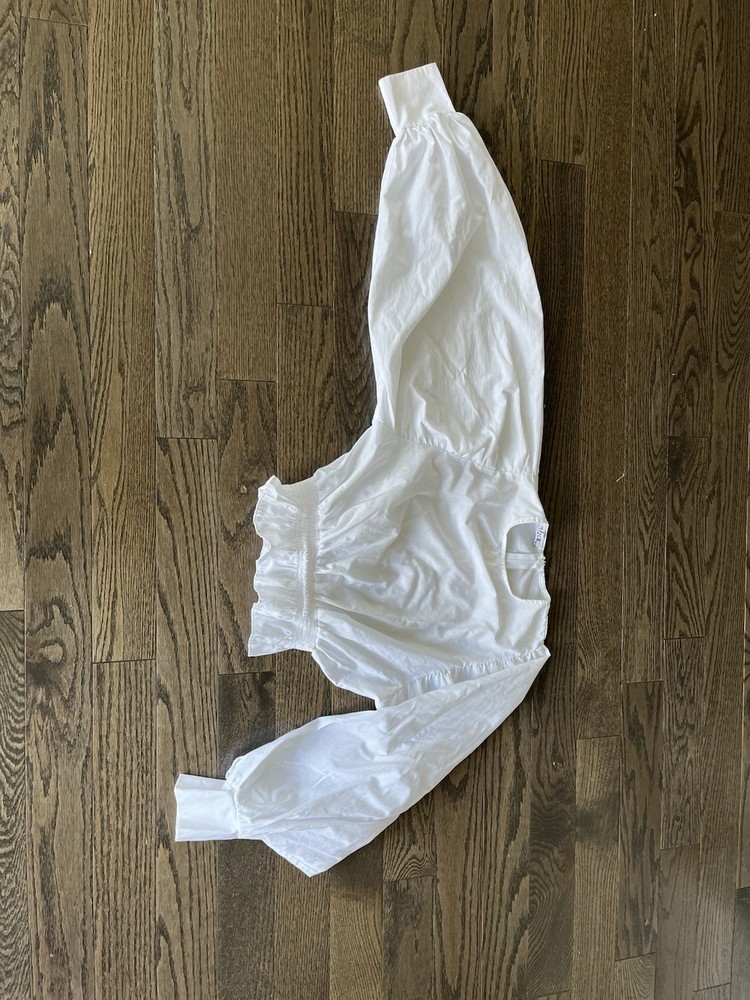 Woman’s Crop Top Shirt White , Small/medium Size