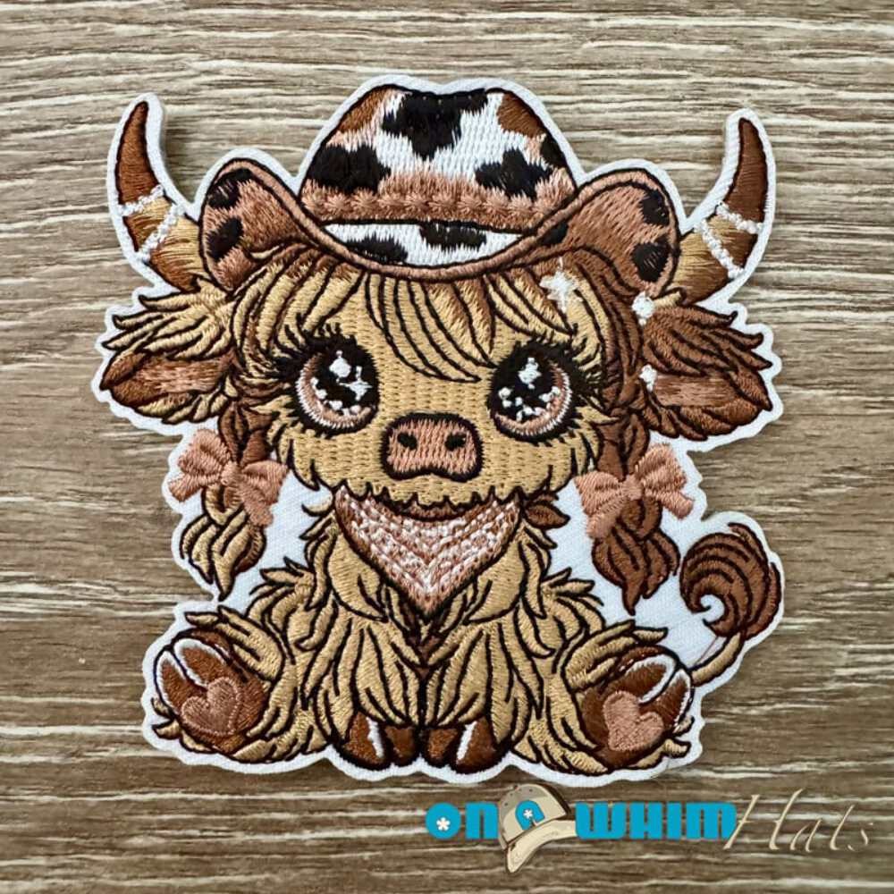Highland Cowgirl Iron-On Patch