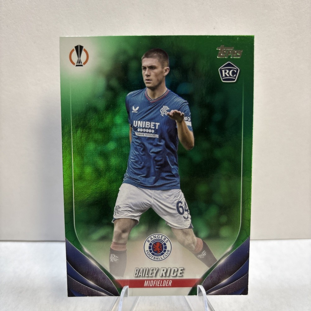Bailey Rice Rc 2023-24 Topps Uefa Club Competition Soccer /99 Green Rookie