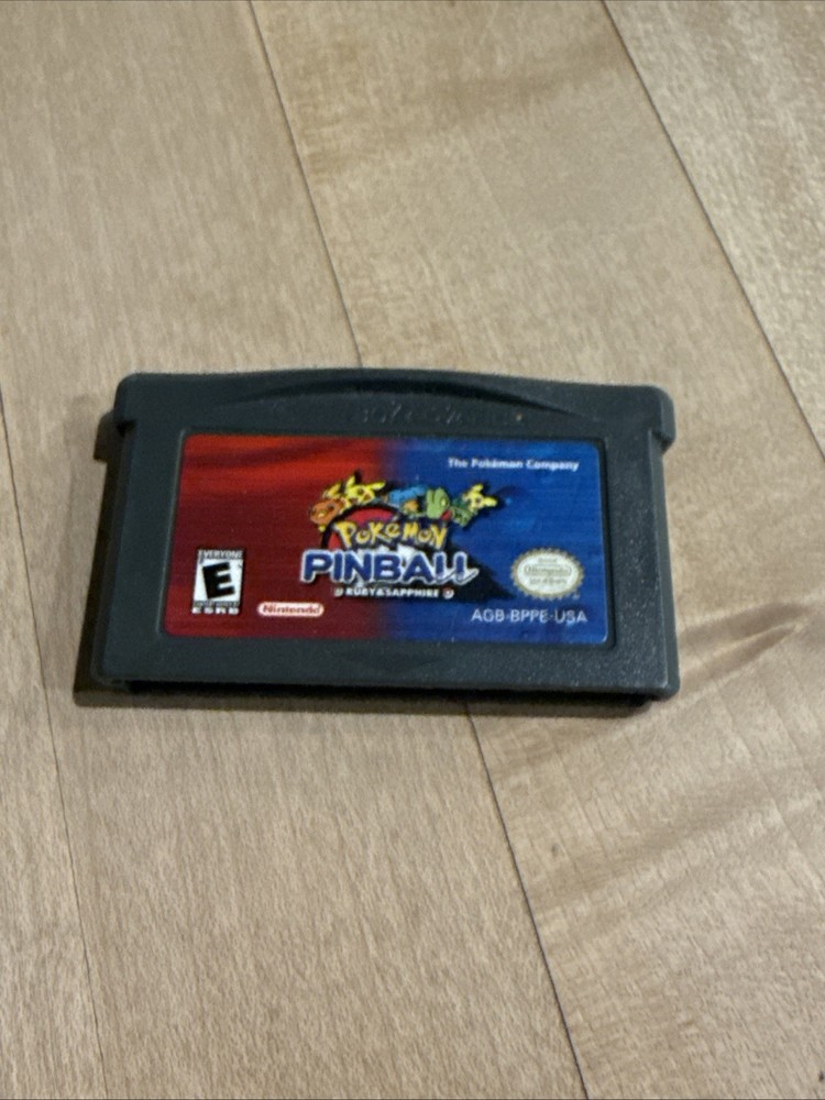 Pokemon Pinball Ruby & Sapphire Nintendo Game Boy GBA Tested Authentic Clean