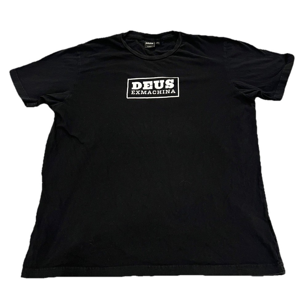 Deus Ex Machina T-Shirt Black Graphic Tee Venice Address - Men’s Size XL