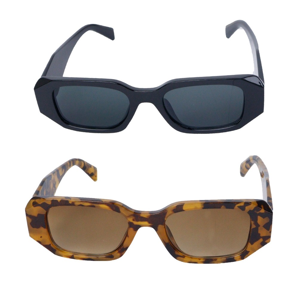 Vintage Rectangle Driving Sunglasses with UV400 Protection for Women