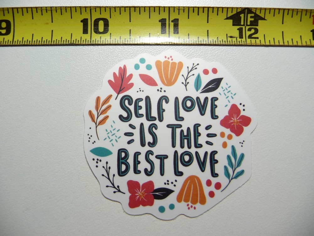 Self Love Motivational Circle Decal Sticker for Positive Attitude