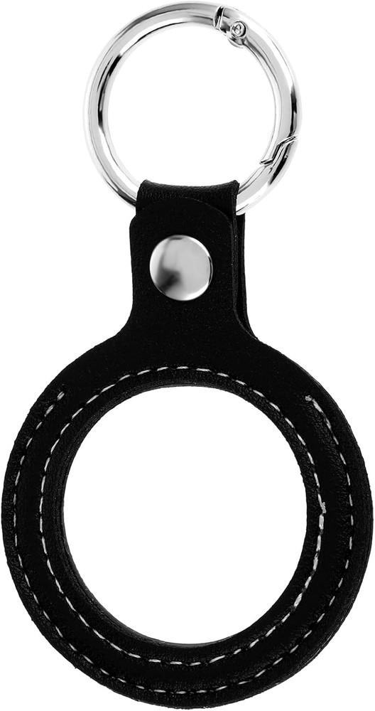 Leather Coin Holder Keychain for AA Coin, Lucky Coin Keyring Standard Challange