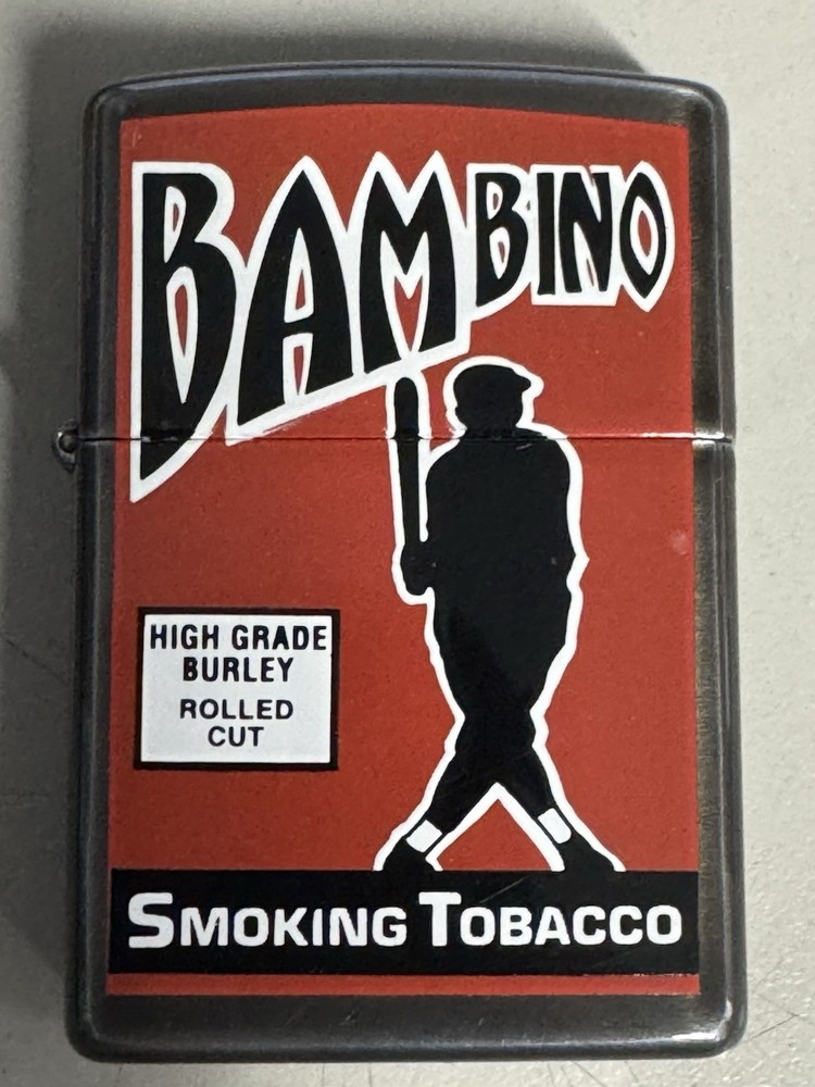 Zippo 1999 Bambino Smoking Tobacco Tin Series Lighter Unfired In Box D464