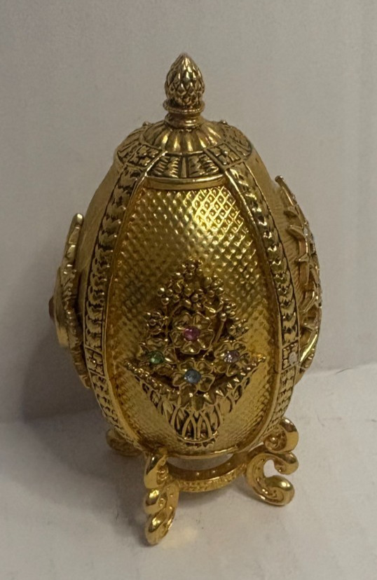 Imperial Treasures by Joan Rivers THE FOUR SEASONS Egg w/ Pendant, Box, & COA