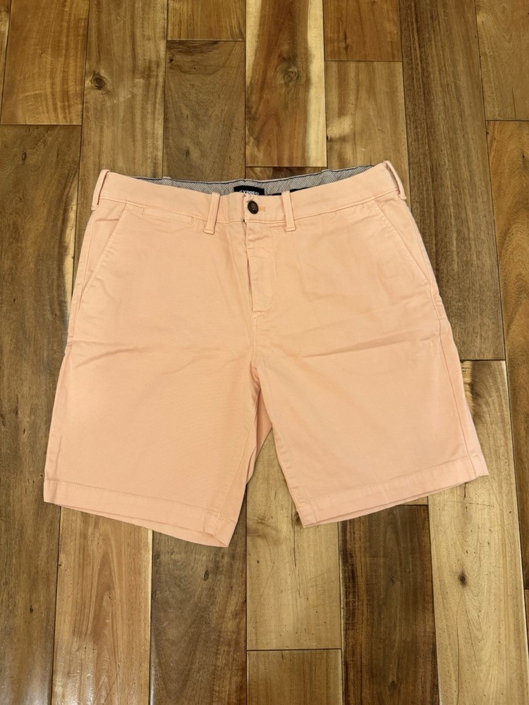 Express Men’s Orange Classic Stretch + Shorts Size 33