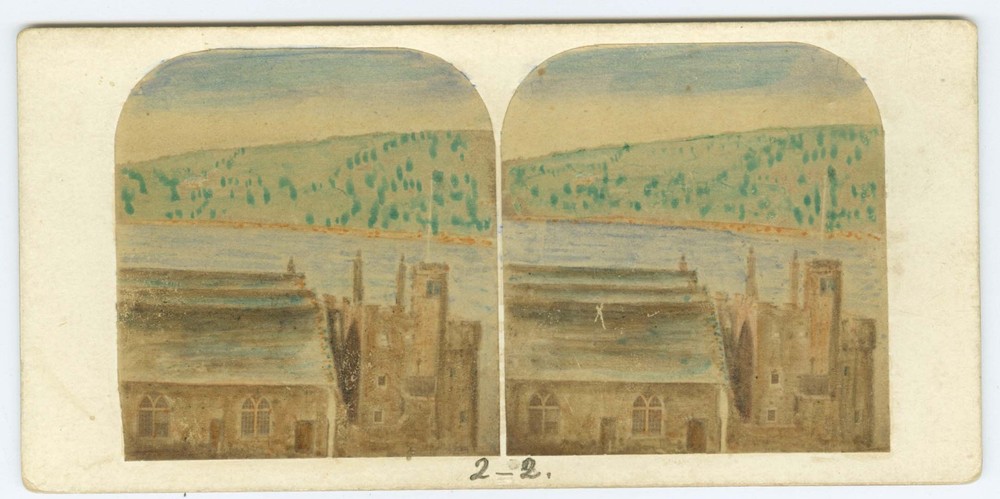 G2025~ ENGLAND – The Beacon, Devon 1860s Stereoview – Way & Sons