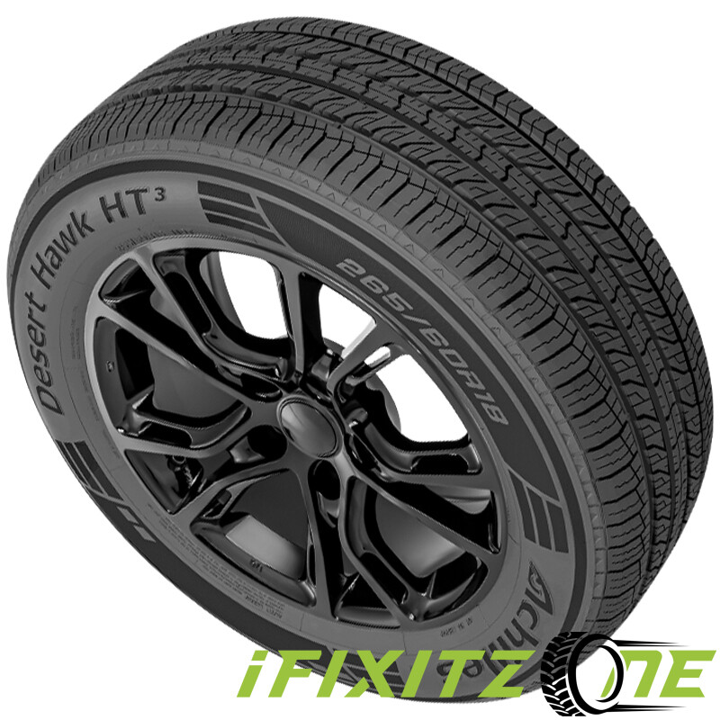 1 Achilles Desert Hawk HT3 235/60R17 102V Tires, All Season, 60K Mileage, Truck-image