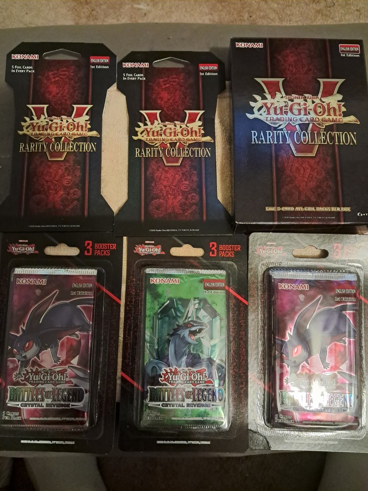 1 -Yu-Gi-Oh Rarity Collection - FIVE- 5 FOIL CARDS + 2 RARITY PACKS + 3 BLISTER