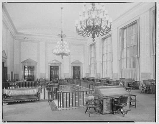 First National Bank, 2 Wall St., New York City. Second floor banking room I