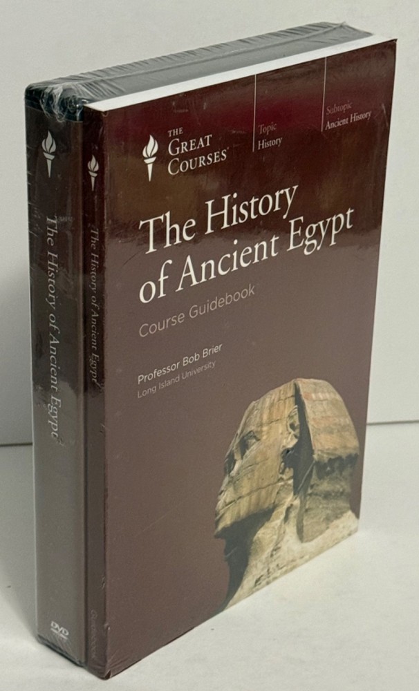 Great Courses : History of Ancient Egypt by Bob Brier Guidebook & DVDs 1999 NEW